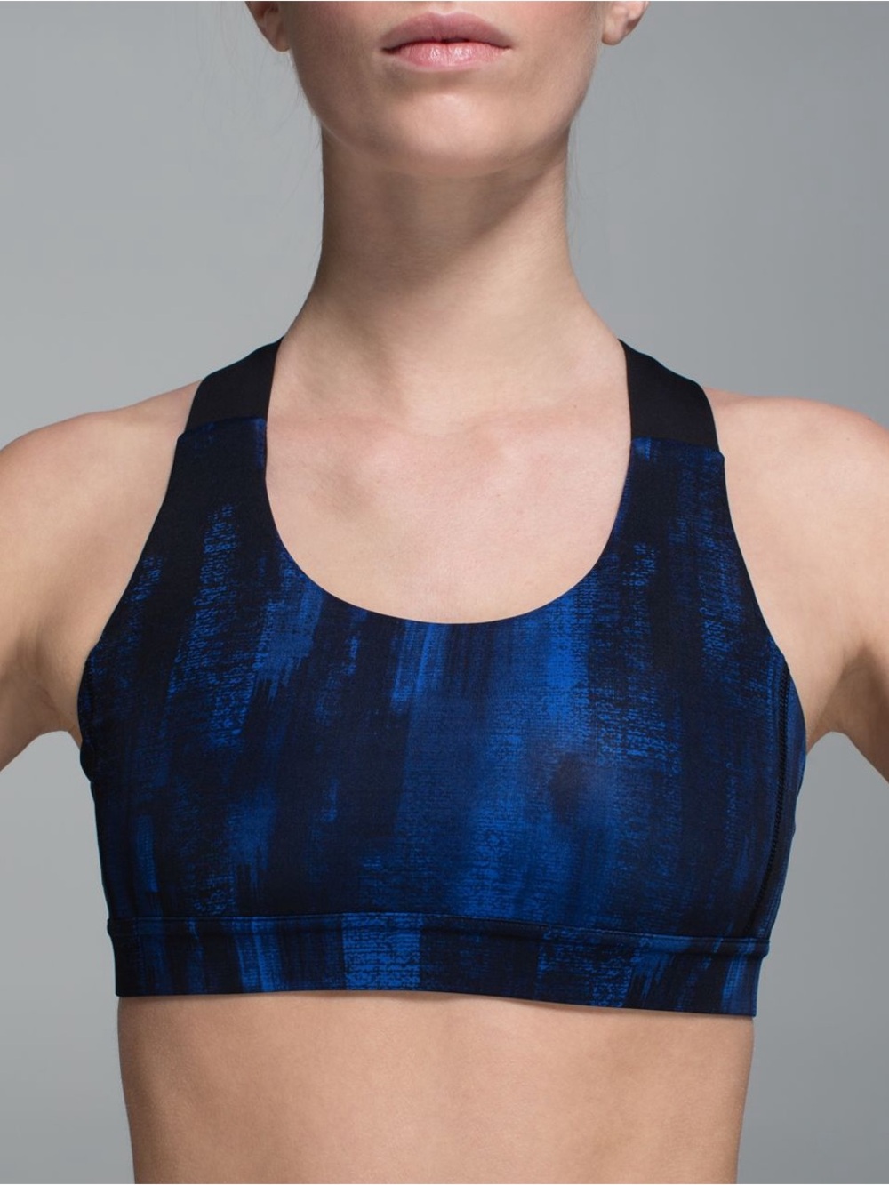 Lululemon All Sport Bra Adjustable Nightsky Harbor Blue Black Size 8 🤍